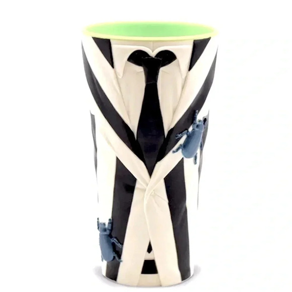 COPY - Beetlejuice Beetlejuice - Beetlejuice Suit/Bug Textured Gripper Cup w/ S… - Picture 1 of 10